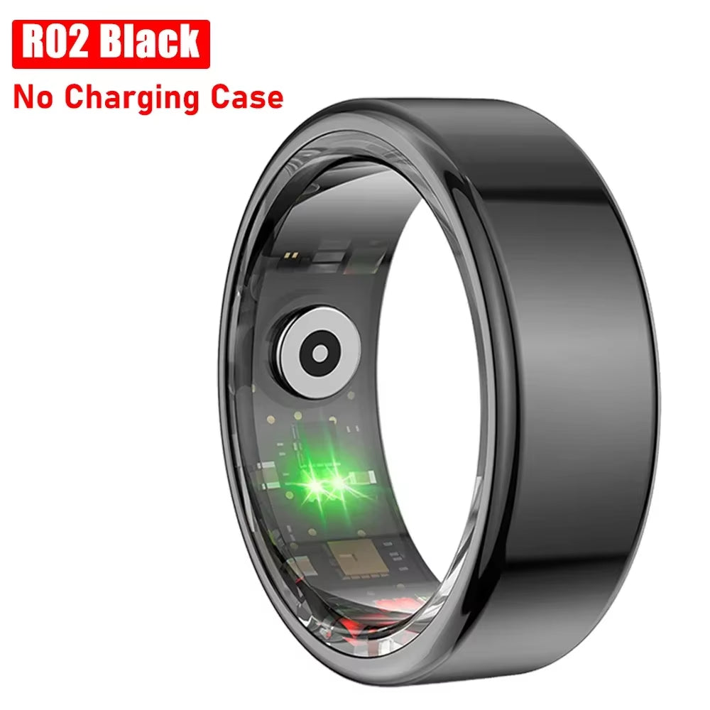 R02 Smart Ring Heart Rate Pressure Blood Oxygen Sleep Monitor 2025 Men Women Waterproof Health Monitor Sport Modes Smart Ring
